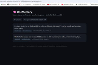 OneMemory: Shared Memory for AI Agents 