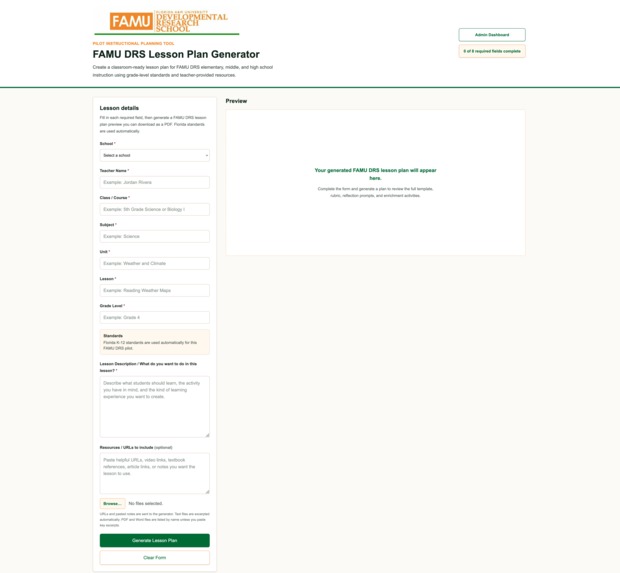 The Lesson Plan Generator – screenshot 1