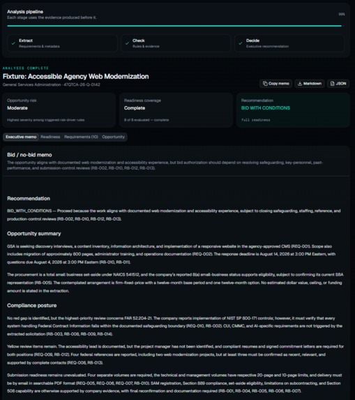 BidCheck – screenshot 2