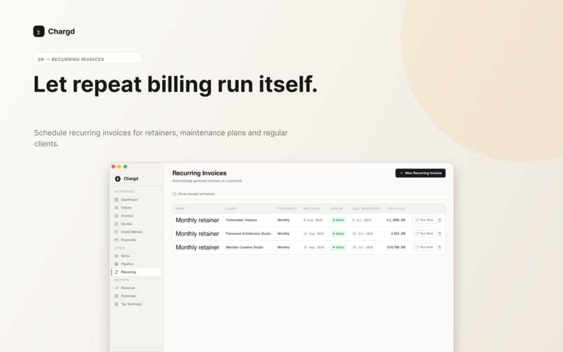 Chargd: Invoices & Quotes – screenshot 3