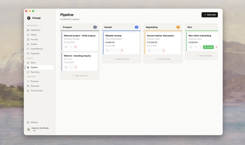 Chargd: Invoices & Quotes – screenshot 10