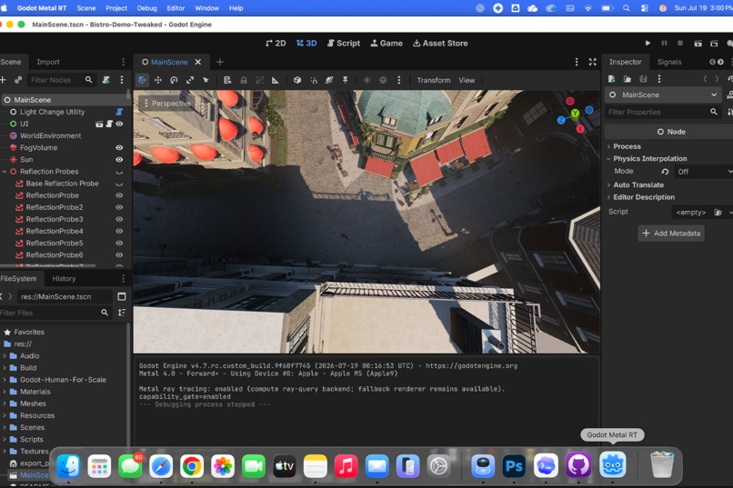 Bringing Path Tracing to Godot on Mac – screenshot 1