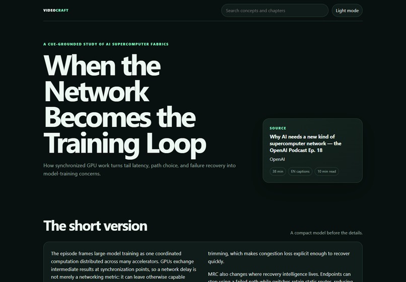 VideoCraft — Grounded Study Guides in Codex – screenshot 3