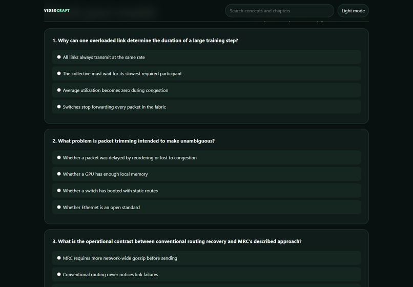 VideoCraft — Grounded Study Guides in Codex – screenshot 4
