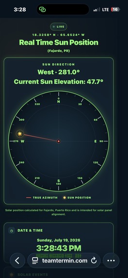 Sun Tracker for Solar Panels – screenshot 1