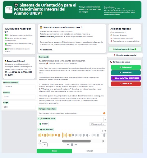 SOFIA: AI for Early Socio-Emotional Risk Detection – screenshot 1