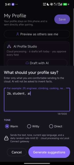 Local Connect — offline-first social radar – screenshot 10