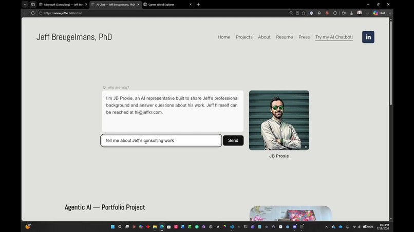 Your Immersive & Interactive Portfolio Website – screenshot 1