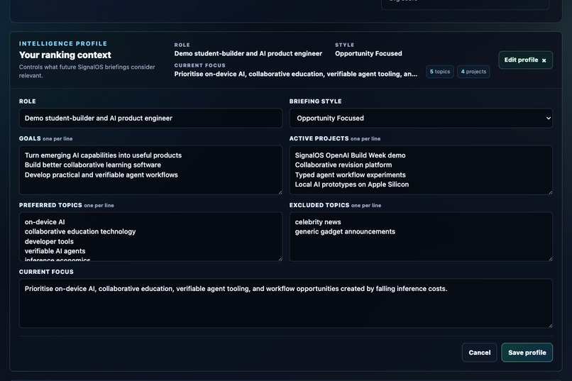SignalOS – screenshot 4