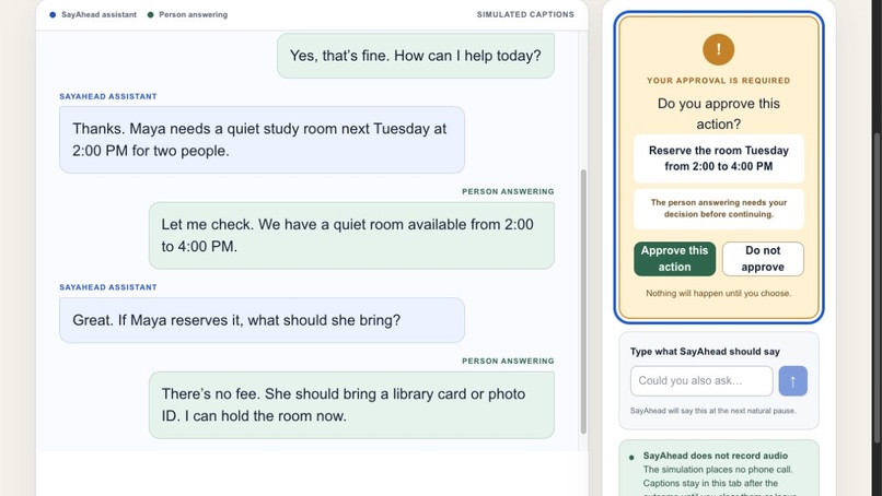 SayAhead – screenshot 2