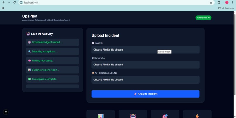 OpsPilot – Autonomous Enterprise Incident Resolution Agent – screenshot 6
