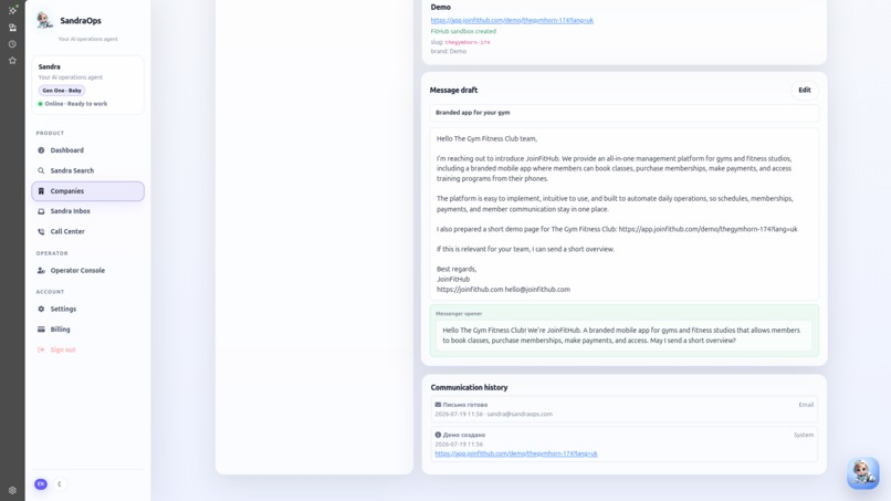SandraOps – screenshot 3