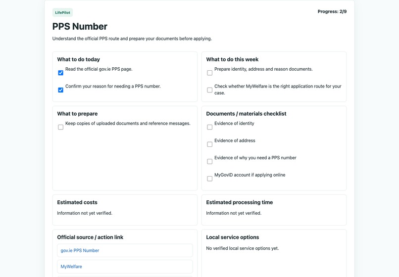 LifePilot —— Newcomer Action Plan – screenshot 2