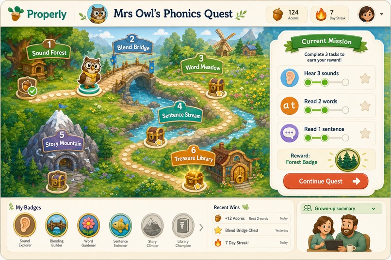 Properly — AI Phonics Tutor – screenshot 1