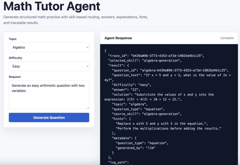  MathTutorAgent – screenshot 1