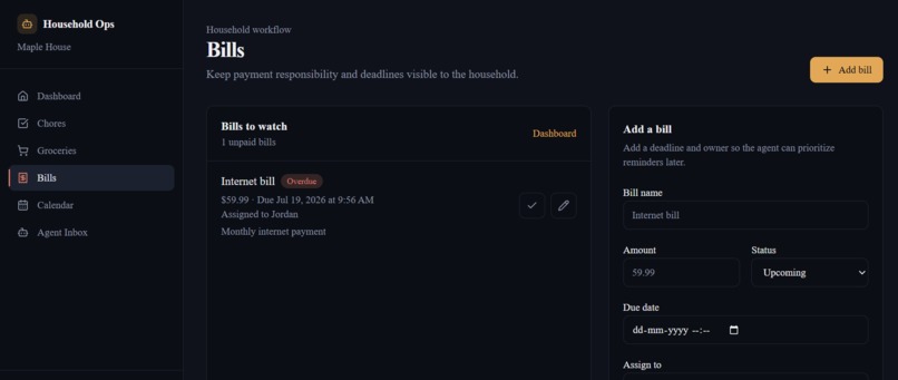 Household Ops Agent – screenshot 2