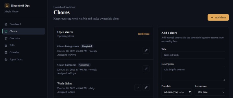 Household Ops Agent – screenshot 4