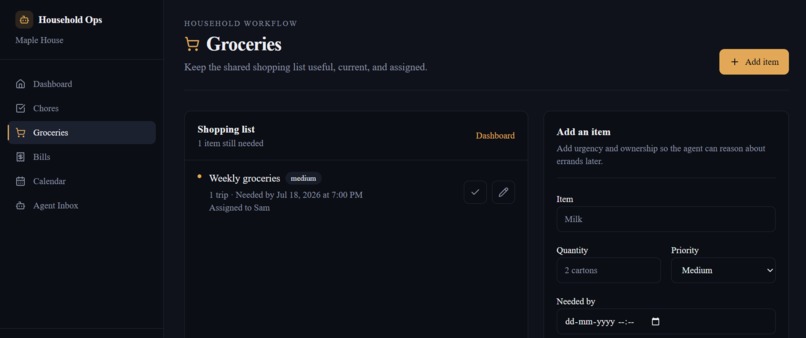 Household Ops Agent – screenshot 6