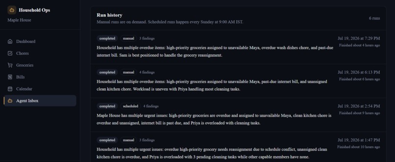 Household Ops Agent – screenshot 9