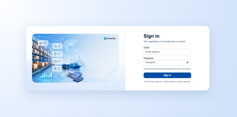 Inventra – AI-Assisted Enterprise Operations Platform – screenshot 1