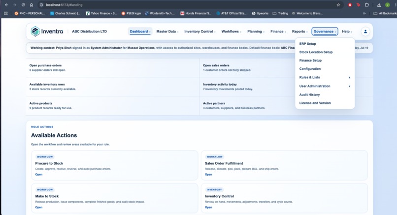 Inventra – AI-Assisted Enterprise Operations Platform – screenshot 3