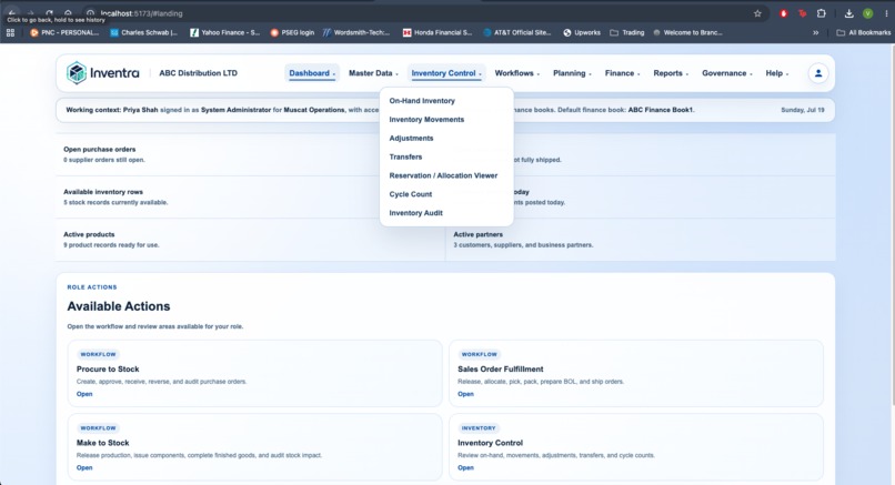 Inventra – AI-Assisted Enterprise Operations Platform – screenshot 4