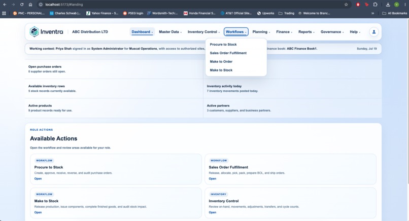 Inventra – AI-Assisted Enterprise Operations Platform – screenshot 5