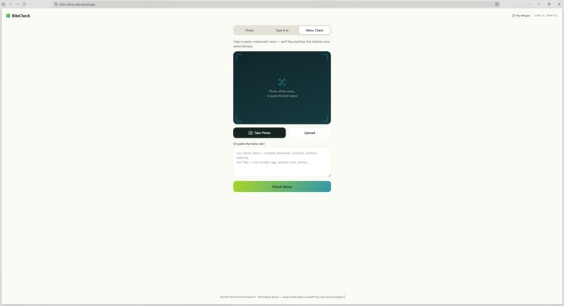 BiteCheck – screenshot 2