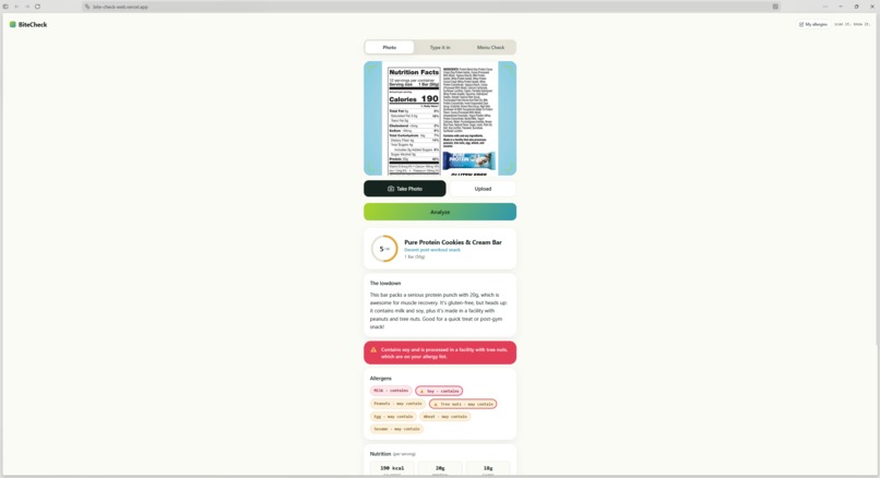 BiteCheck – screenshot 3