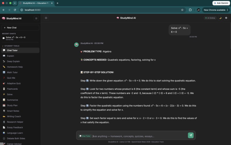 StudyMind AI – screenshot 1