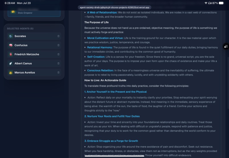 Agent Society — Autonomous AI Workforce – screenshot 8