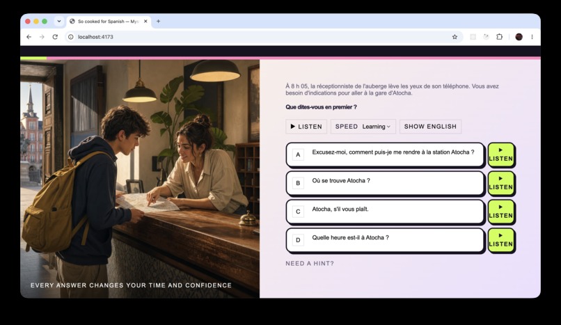 so cooked for spanish – screenshot 5