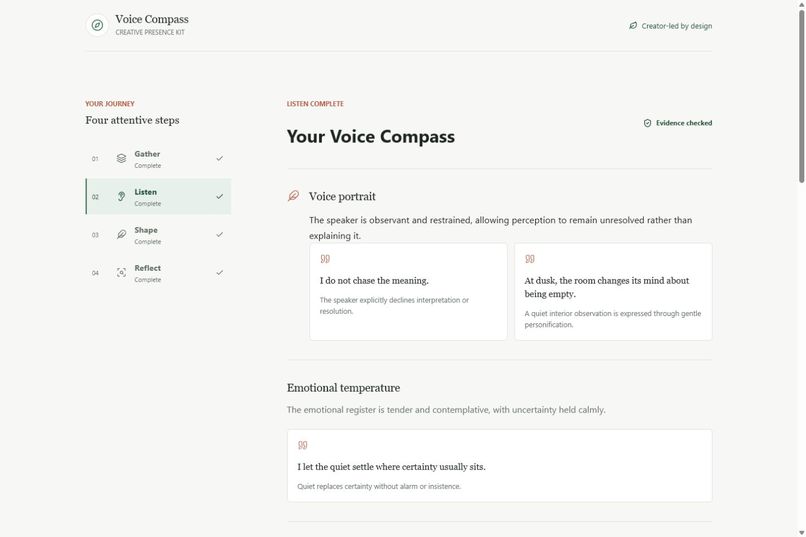 Voice Compass – screenshot 3