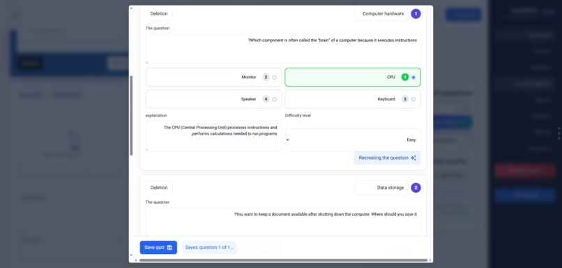 Klickerim – AI-Powered Interactive Quiz Platform – screenshot 7