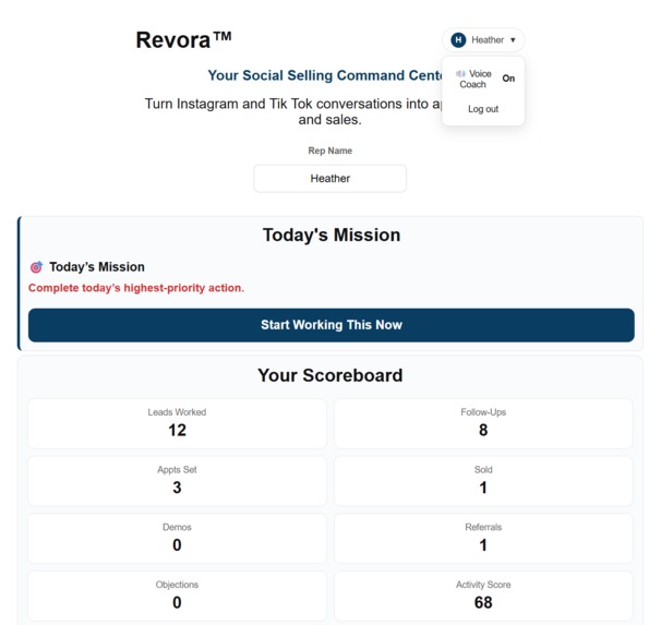 Revora – screenshot 2