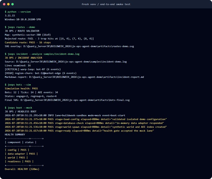 JX Ops Agent – screenshot 3
