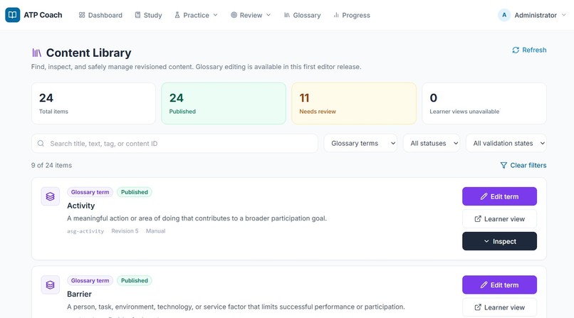 ATP Study Coach – screenshot 3