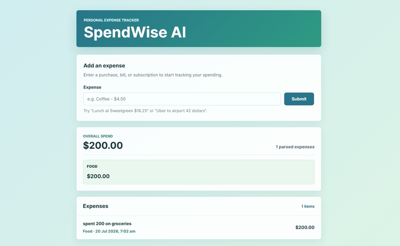 SpendWise AI – screenshot 2