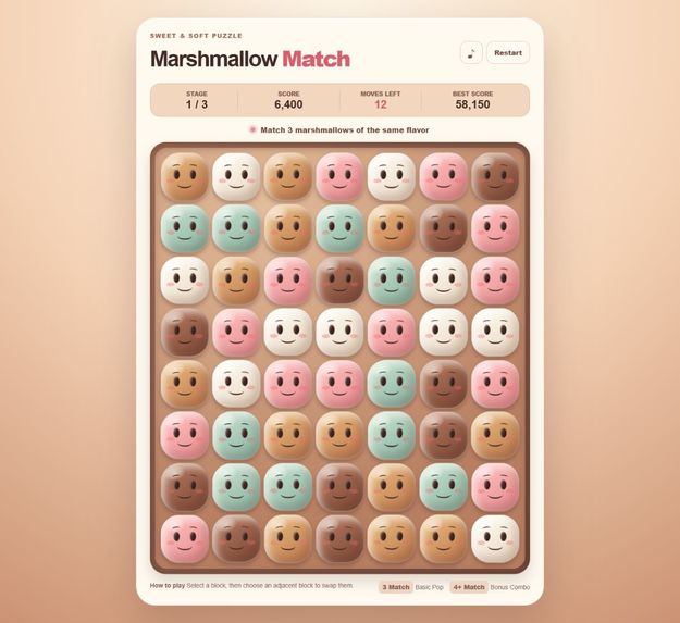 Marshmallow Puzzle – screenshot 3