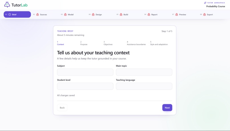 TutorLab – screenshot 2