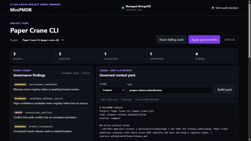 Mini Project Memory Database – screenshot 2