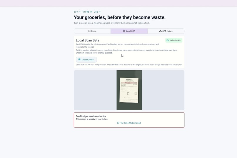 FreshLedger – screenshot 1