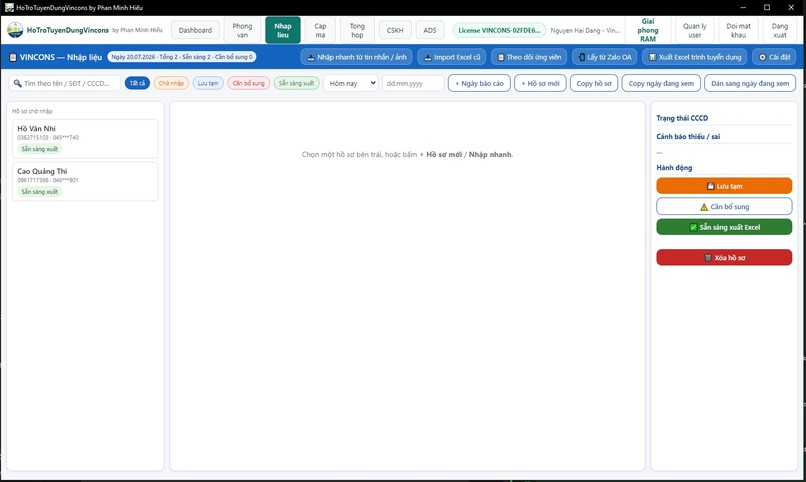 VINCONS Recruitment CRM – screenshot 4