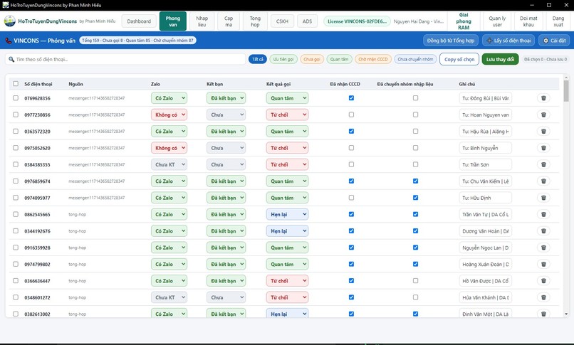 VINCONS Recruitment CRM – screenshot 5