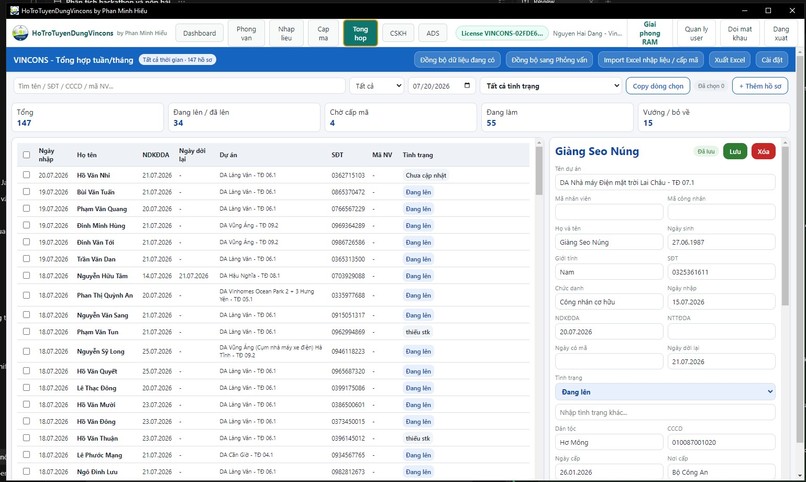 VINCONS Recruitment CRM – screenshot 6