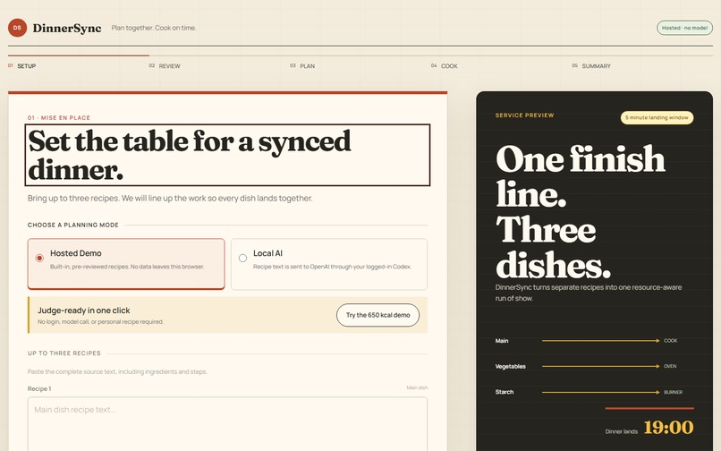 DinnerSync – screenshot 2