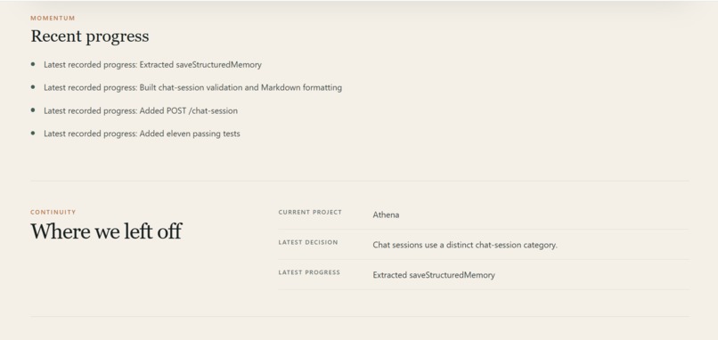 Athena: AI Operating System for Founders  – screenshot 3