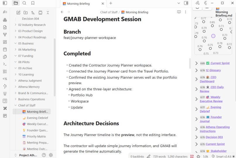Athena: AI Operating System for Founders  – screenshot 8