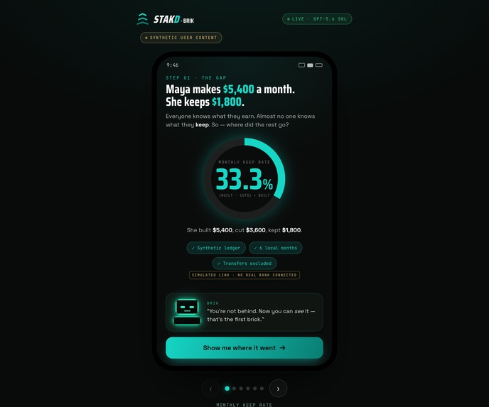 BRIK — The AI Wealth Reasoning Layer for STAKD – screenshot 5