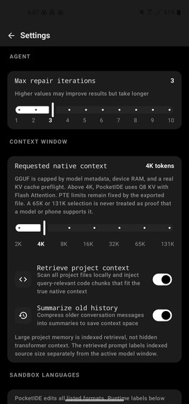 PocketIDE – screenshot 8